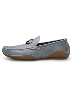 Мокасины мужские черно-бело-серые серый, цвет Gray Lexon