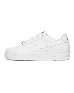 Мужские низкие скейтерские кеды WHX белые, цвет White WHX A bathing ape®
