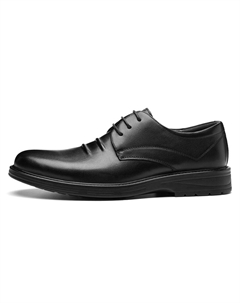 Мужские повседневные туфли черные в коробке, цвет Black (Standard Leather Shoe Size) Aokang