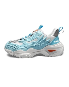 Низкие массивные кроссовки унисекс бело-голубые, цвет White Blue Fcmm