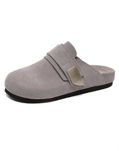 Резиновые подошвы металлостойкие закрытые тапочки мужские серые, цвет Gray Weishibangwei