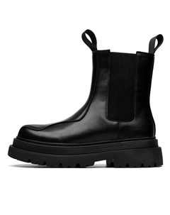 Высокие челси-ботфорты мужские черные с мягкой подкладкой, цвет Black Padded Cachiotti