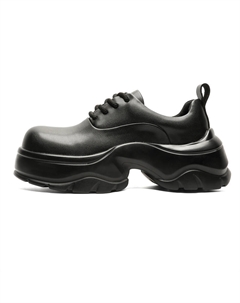 Мужские повседневные кожаные туфли черные с увеличенной высотой, цвет Black Height Increasing Weishibangwei