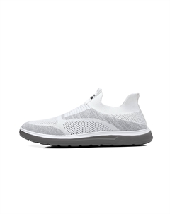 Амортизирующие устойчивые к истиранию дышащие легкие низкие повседневные кроссовки для мужчин белые, цвет White Mulinsen