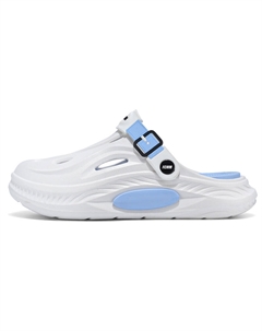 Клоги унисекс бело-голубые, цвет White Blue Fcmm