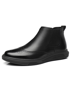 Высокие Мужские Туфли Черные Qiaonai