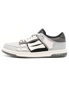 Топ с сетчатым каркасом 'Grey', серый белый Amiri