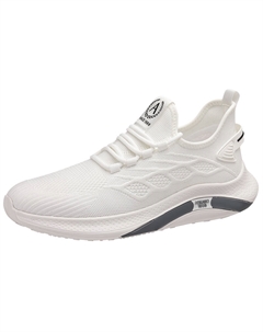 Износостойкие дышащие легкие низкие кроссовки для городских прогулок мужские белые, цвет White Aokang