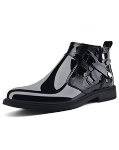 Черные мужские зимние ботинки с принтом и флисовой подкладкой, цвет Black Print Fleece-Lined Ximo bull