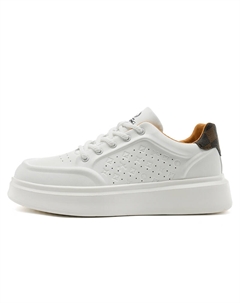 Белые мужские легкие дышащие низкие скейтерские кроссовки для увеличения роста, цвет White[Standard Sports Shoe Size] Aokang