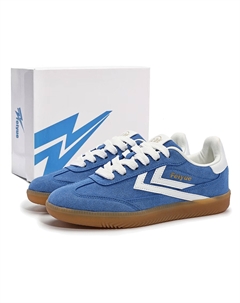 Немецкие армейские кеды Unisex низкие верх зеленый/белый/имбирно-желтый - королевский синий, цвет Royal Blue Feiyue.®