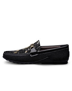 Мокасины унисекс черные синий/черный золото - желтый, цвет Yellow Ckvusamg