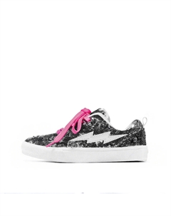 Низкие скейтерские кроссовки унисекс черно-розовые, цвет Black Pink 7 sevfun