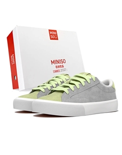 Низкие скейтерские кроссовки унисекс серо-зеленые, цвет Gray Green Miniso