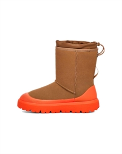 Мужские сапоги замшевые гибридные со шнурком, каштаново-оранжевый Ugg