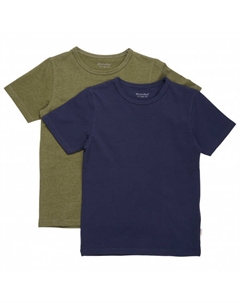 Детская базовая футболка 32 (2 шт.), зеленый Minymo®