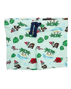 Пляжные шорты Regular fit, зеленый Guess