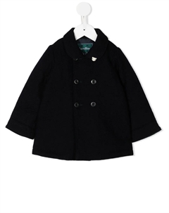 Двубортное шерстяное пальто, синий Familiar