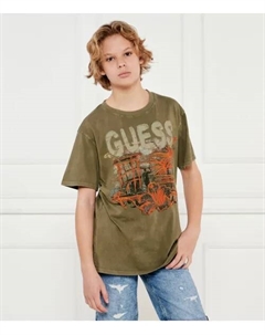 Футболка Oversize fit, зеленый Guess