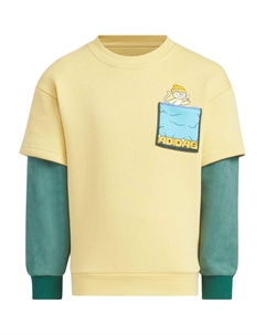 Свитшот дошкольный, светло-желтый Adidas