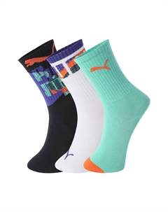 Детские носки, черный/зеленый/белый Puma