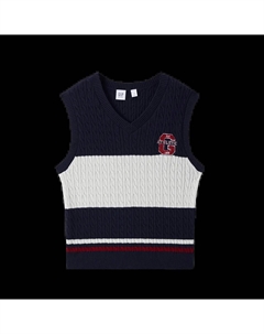 Детский свитер, бело-зеленый пэчворк Gap