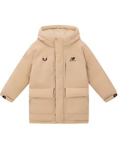 Детская куртка-пуховик, бежево-желтая New balance