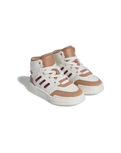 Drop Step EL J Устойчивые к истиранию кроссовки Mid Top для малышей Белый Коричневый Младенцы и малыши Adidas