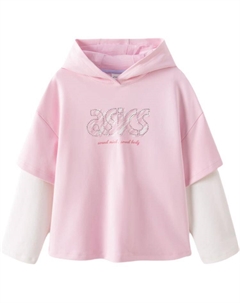 Свитшот школьный, розовый Asics