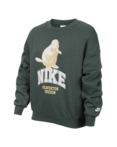 Винтажный зеленый спортивный свитшот для детей Nike