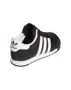 Детские противоскользящие износостойкие низкие кроссовки черно-белые Adidas