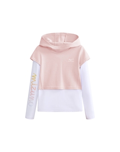 Детская толстовка, светло-фиолетовая Mizuno