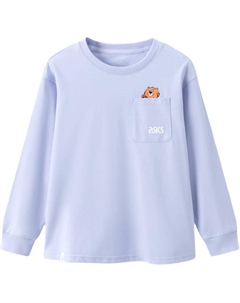 Футболка 2024 Осень Новая Радужно-Фиолетовая Для Подростков Asics