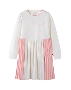 Платье для начальной школы, необработанный белый Asics