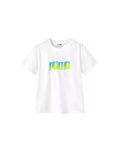 Футболка для детей, Сырой белый Puma