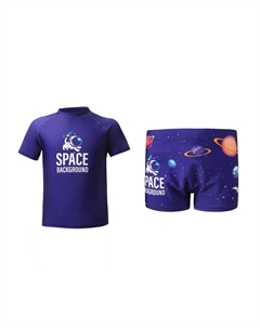 Детский купальник, синий Mizuno