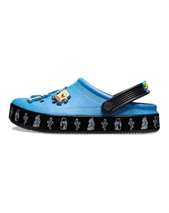 Детские кроксы Off Court Clog SpongeBob SquarePants, сине-черные Crocs