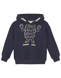 Детская толстовка л/с № 134014 - толстовка с капюшоном, Parisian Night Minymo®