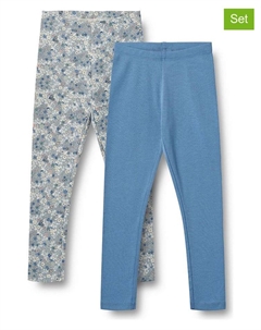 Леггинсы, синий/белый Wheat