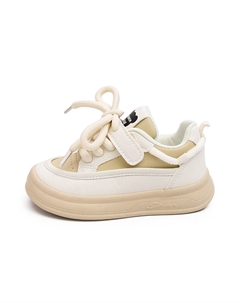 Скользостойкие амортизирующие износостойкие низкие детские скейтбординговые кроссовки Kids', бежево-розовый Budding