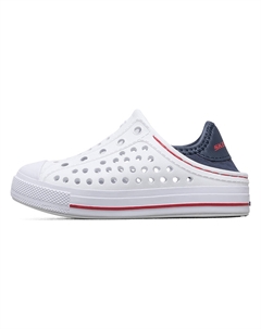 Износостойкие низкие детские ботиночки бело-сине-красные Infant And Toddler, White/Marine Blue/Red Skechers
