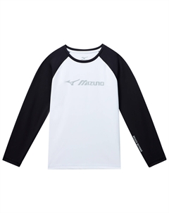 Футболка детская фиолетовая белая Mizuno