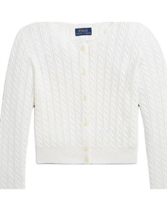 Свитер SS24 постиранный белый детский Polo ralph lauren