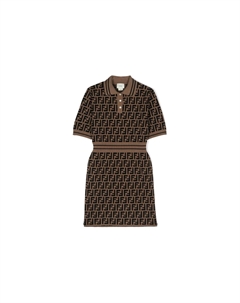 Детское платье, коричневое Fendi