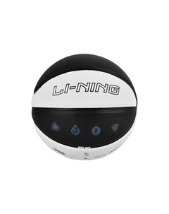 Баскетбольный мяч PU черно-белый разноцветный размер 5 тренировочный детский Li-ning
