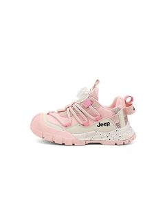 Детские повседневные ботинки Kids', сиреневый/бежевый (зимний кожаный стиль) Jeep