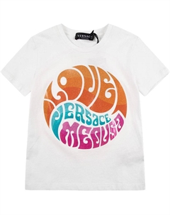 Детская белая футболка SS24 Versace