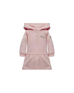 Детская одежда Платье с капюшоном и логотипом Розовое для младенцев и малышей Moncler