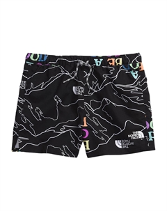 Детские шорты с принтом по всей поверхности черные The north face