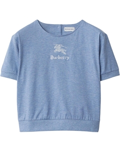 Детская футболка, светло-голубой вересково-серый Burberry